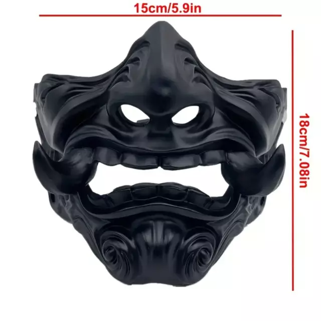 NNETM Samurai Spirit: Japanese Prajna Ghost Face Mask for Halloween 2