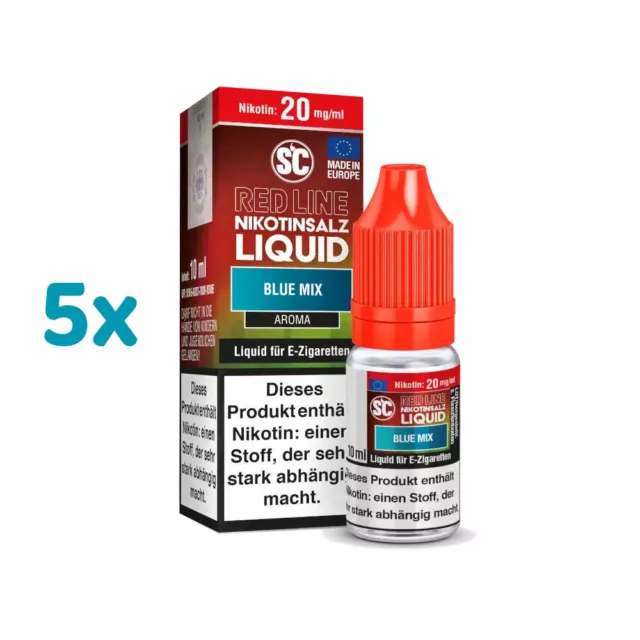 SC Red Line BLUE MIX 5x *20mg/ml* Nikotinsalz, 10ml Liquid