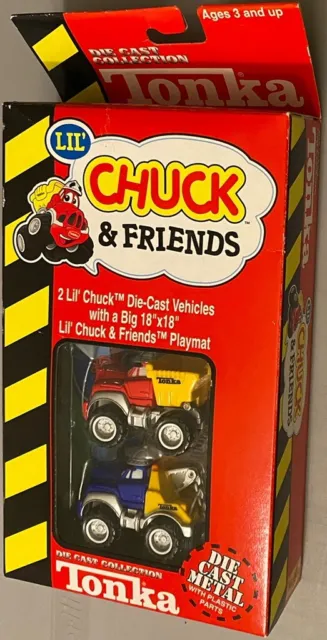 New In Box 2 Pack Lil’ Chuck and Friends - Dump & Tow Truck Chuck Tonka Maisto