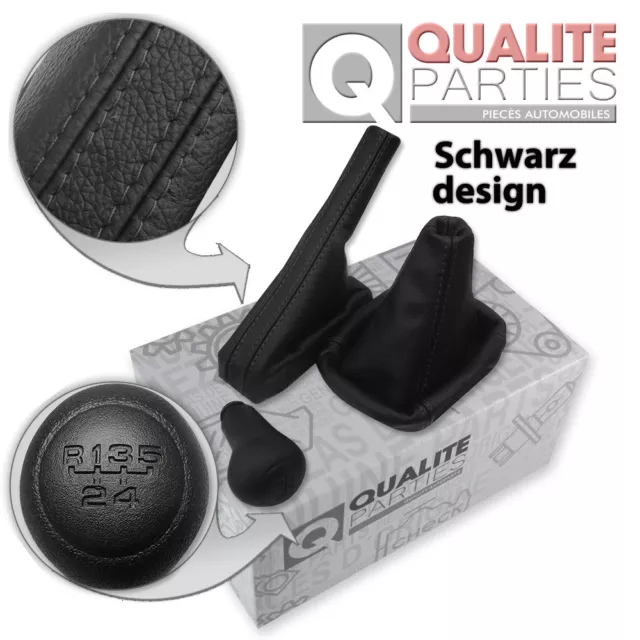 Schaltknauf + Schaltmanschette Schaltsack Handbremssack Für Vw Golf 3 Iii Vento