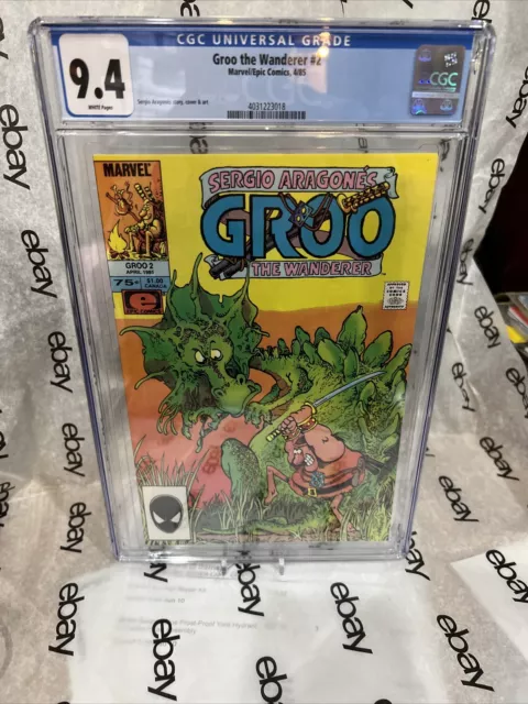 Groo The Wanderer #2 CGC 9.4 WP NM+ Marvel/Epic Comics 1985