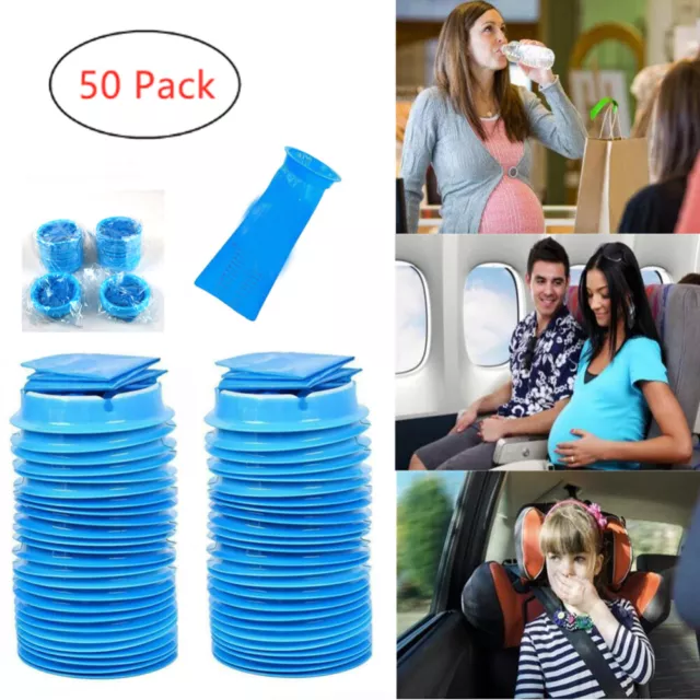 Disposable Vomit Bags Sickness Travel Plane Motion Car Bus Sea Sick Sealable 50X