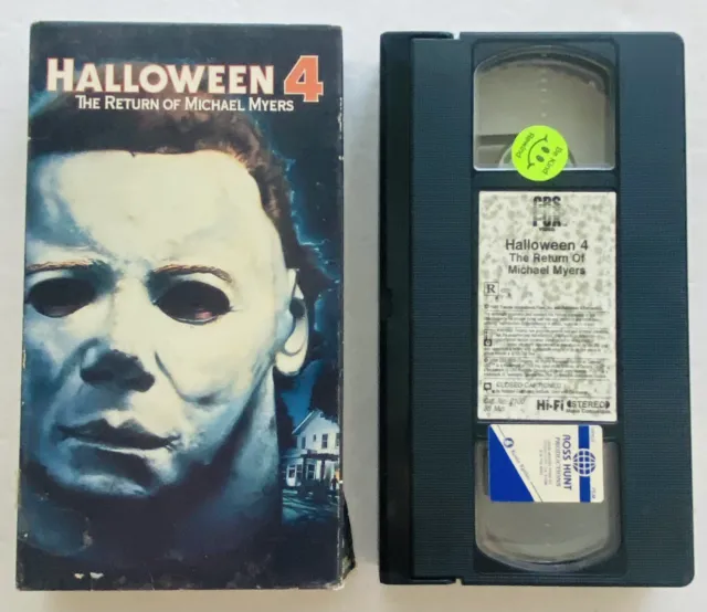 HALLOWEEN 4: THE Return of Michael Myers (VHS, 1989) Vintage Horror ...