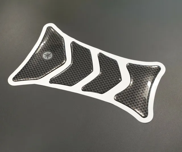 Carbon effect motorcycle tank pad/protector for Yamaha motorcycles