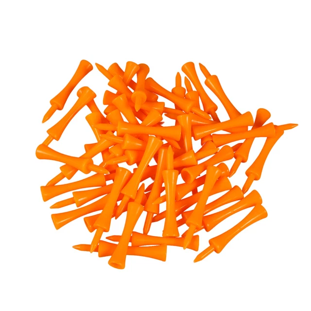 50pcs 70mm grands tees de château (orange)