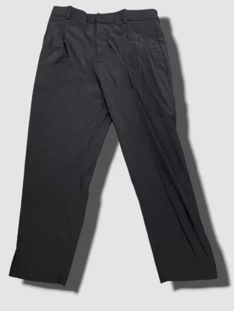 $450 3.1 Phillip Lim Men's Black Drop-Crotch Tapered Trousers Pants Size 32