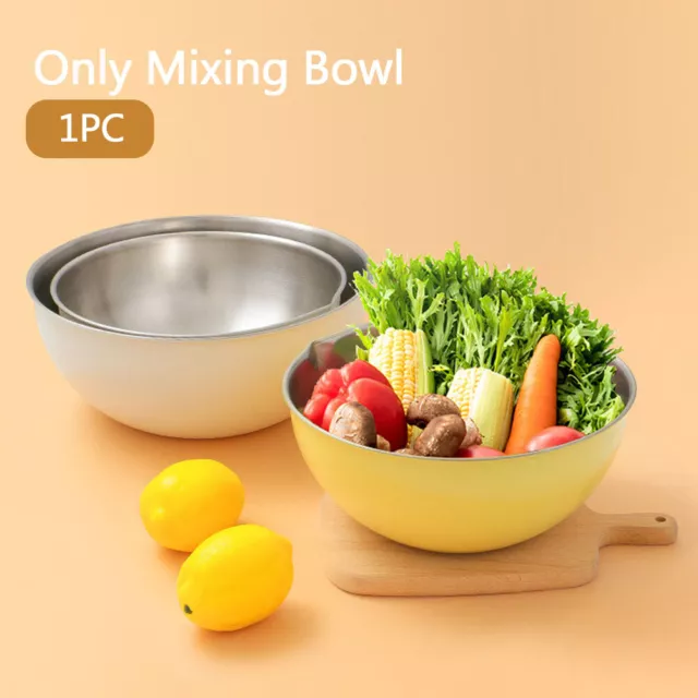 4500ml Home Kitchen Rustproof Salad Stainless Steel Scale With Spout Mixing Bowl 3