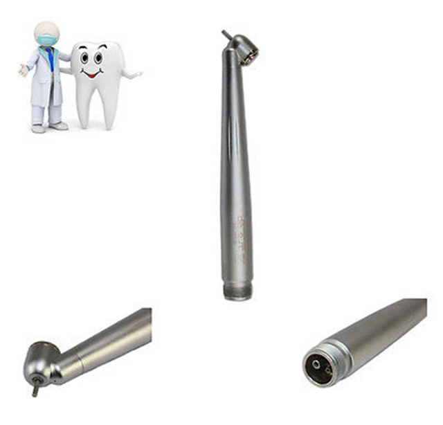 45° Surgical 2 Holes High Speed Surgical Handpiece Push Button 350000r/min