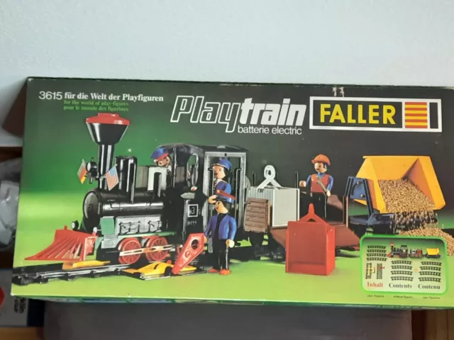 Faller Play Train 3615 juego de arranque con locomotora de vapor y 2 vagones con accesorios en embalaje original