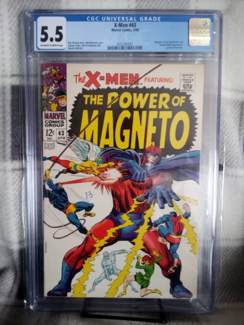 X-Men #43 CGC  4.5 Magneto Quicksilver Scarlet Witch Appearance! Marvel 1968