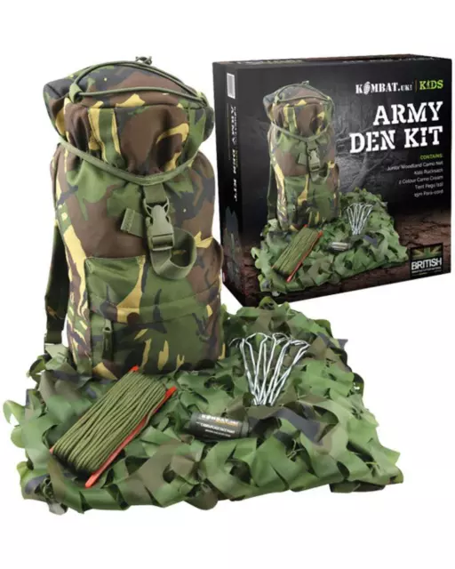 Kombat UK Kids Army Den Kit Military Army Style Kids Army Den Kit