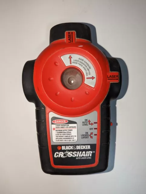 USED & FUNCTIONAL Black & Decker CROSSHAIR 90 Degree Auto Laser Level