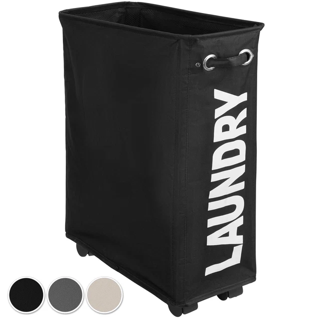LAUNDRY COLLECTOR SLIM Box Laundry Basket Foldable Robust with Carrying