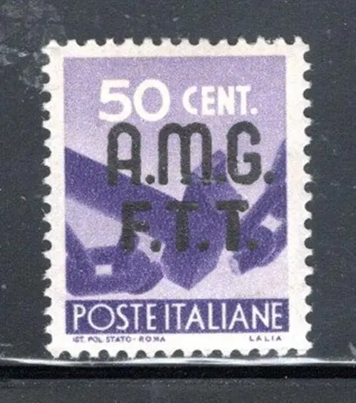 Italy  Italian  Europe  Stamps  Overprint  Amg Ftt Mint Hinged    Lot 491Bb