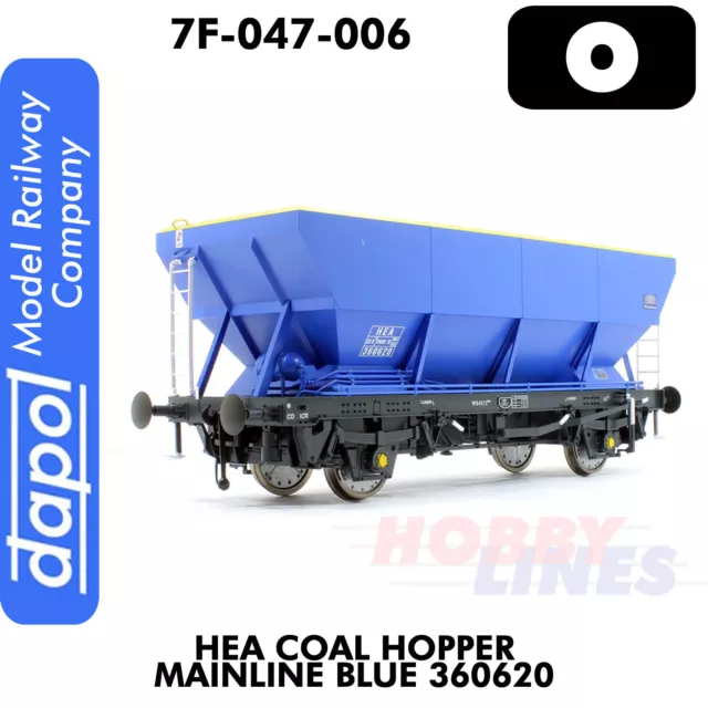 HEA Coal Trichter Mainline blau 360620 Wagen 1:43,5 O Spurweite Dapol 7F-047-006