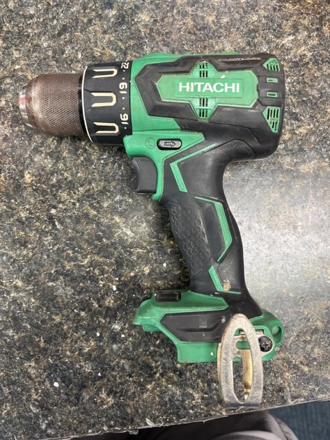 Used Hitachi Dv18Dbfl2 18V 1/2" Cordless Hammer Drill Tool Only (Quc018175)