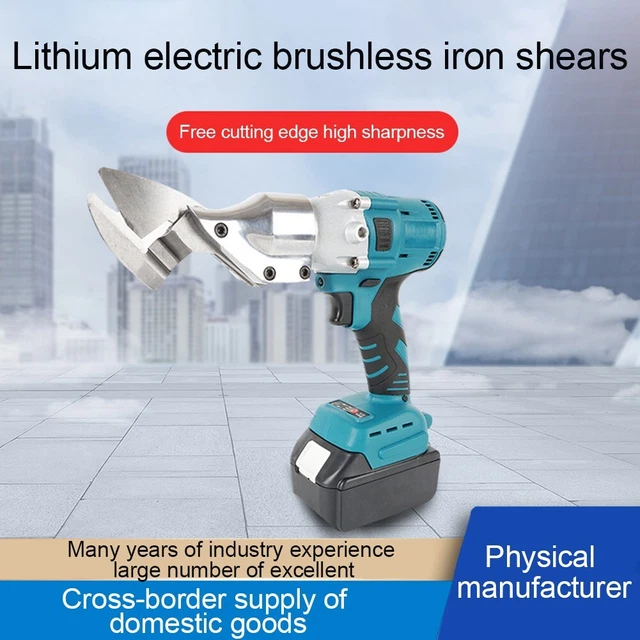 18VLi-Ion Electric Cordless Scissors Metal-Tool Plate Shear Carbon Steel Machine