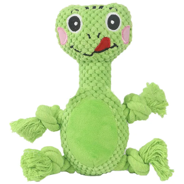 Plush Squeaky Cute Frog Dog Toy Pet Supplies Interactive Chew Bite Resistant