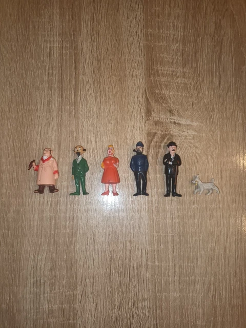 FIGURINES TINTIN ET le Lac aux Requins ESSO-BELVISION 1973 (série