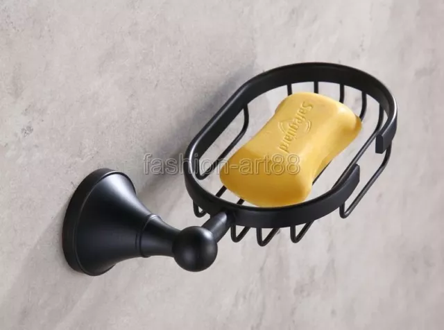 Oil Rubbed Bronze Wall Mounted Soap Dish Holder Bathroom Accessory fba860