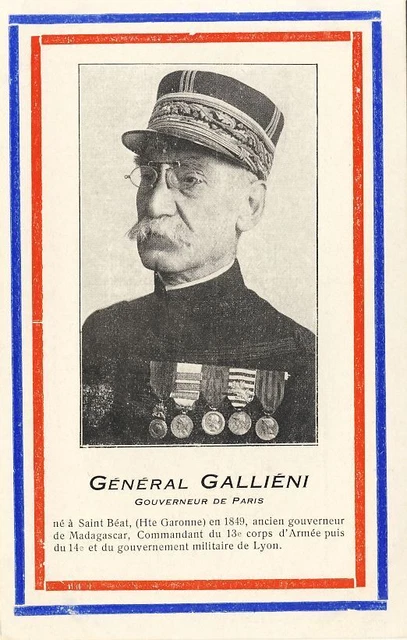CPA militaria Guerre Général Galliéni Gouverneur de Paris (14092)