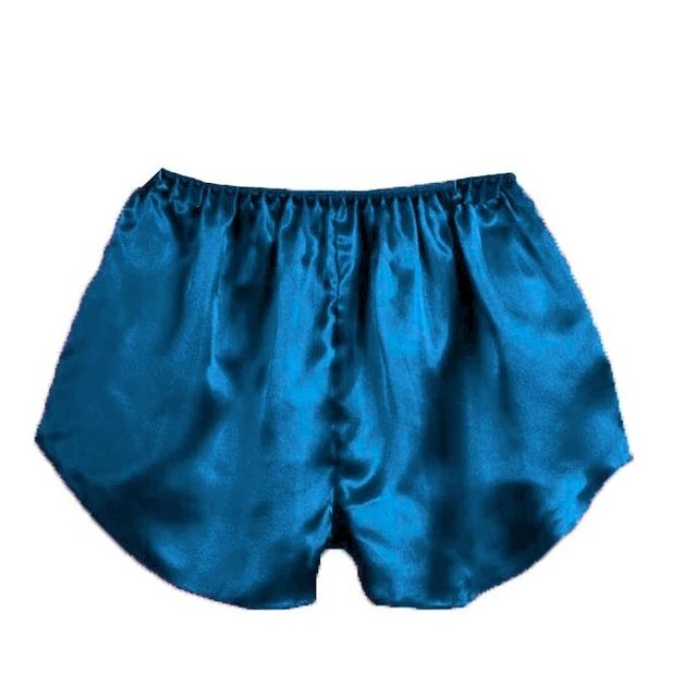 Cintura Elastica Raso Pigiama Pantaloncini Pantaloni Viola Rosso Donna
