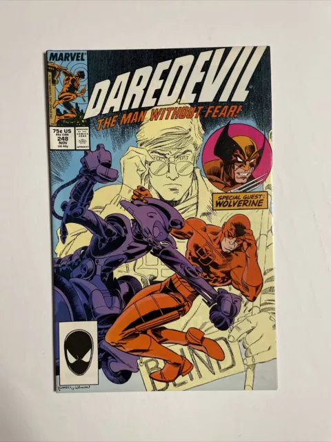 Daredevil #248 (1987) 9.2 NM Marvel High Grade Comic Book Wolverine App