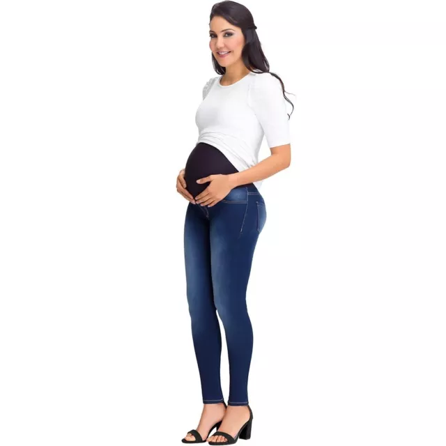 Lowla 219898 Women's Maternity Full Panel Jeans Colombiana De Maternidad