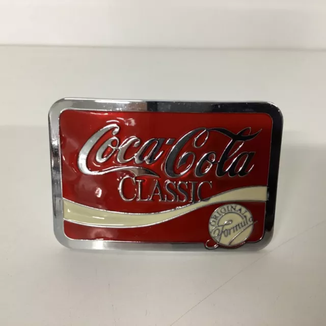 Coca-Cola Modern Enamel and Metal Belt Buckle 9cm (F3) W#635