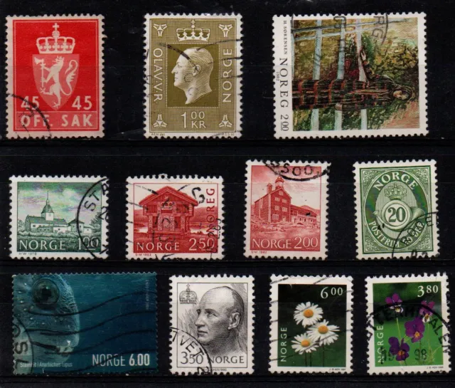 Lot de timbres de Norvège