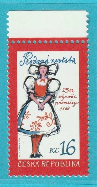 Tschechische Republik aus 2016 ** postfrisch MiNr. 884 Trachten