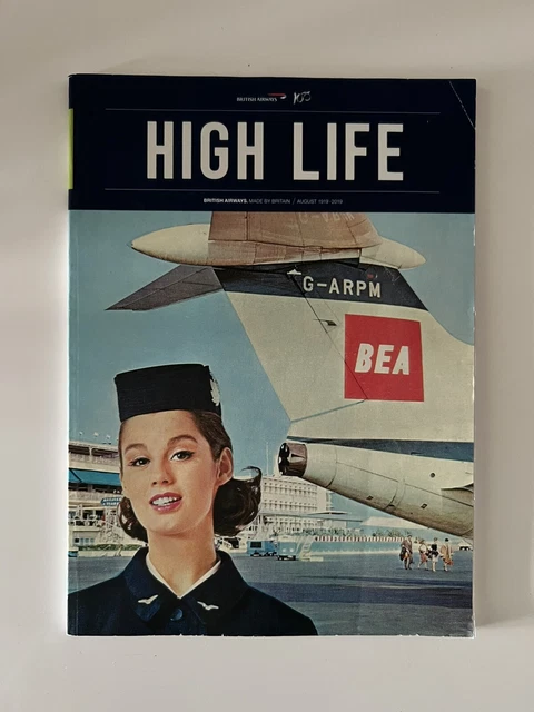 British Airways High Life Magazine Ft Bea’s Dh-121 Trident - Excellent Condition