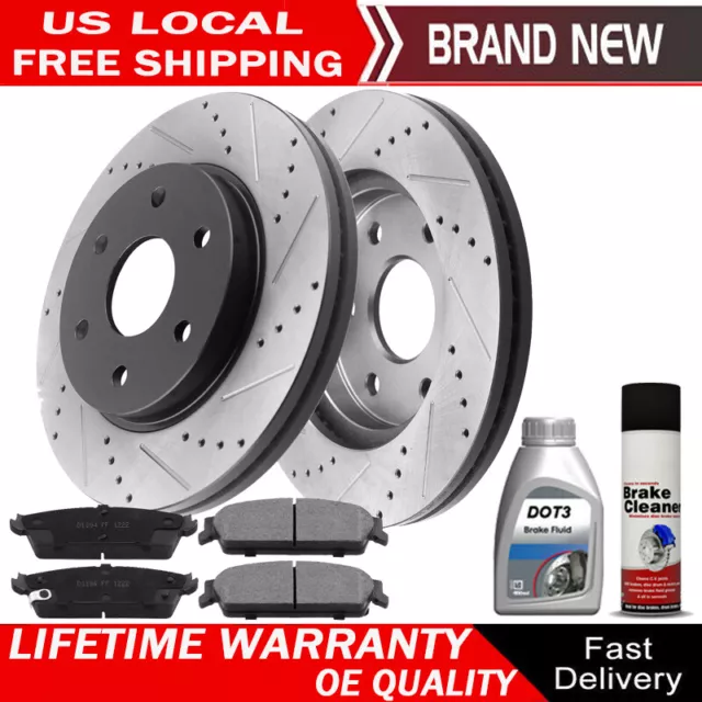 Rear Disc Brake Rotors and Brake Pads For Chevy GMC Silverado Sierra 1500 Tahoe