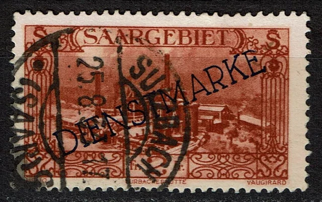 Saargebiet, Dienst 32 XI gestempelt, geprüft Ney, Mi. 20,-