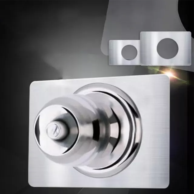 2Pcs Universal Stainless Steel Plate Repair Doors Deadbolt Door Knob Ball Lock