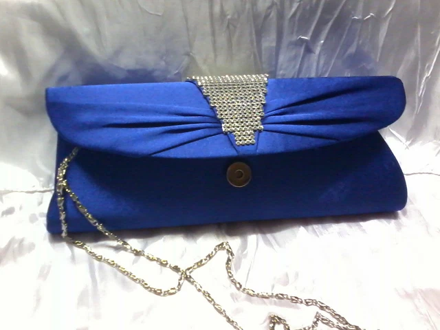 BELLISSIMA Pochette Mozze Abbigliamento Sera Matrimonio Qualità BORSA Cinturino & Catena