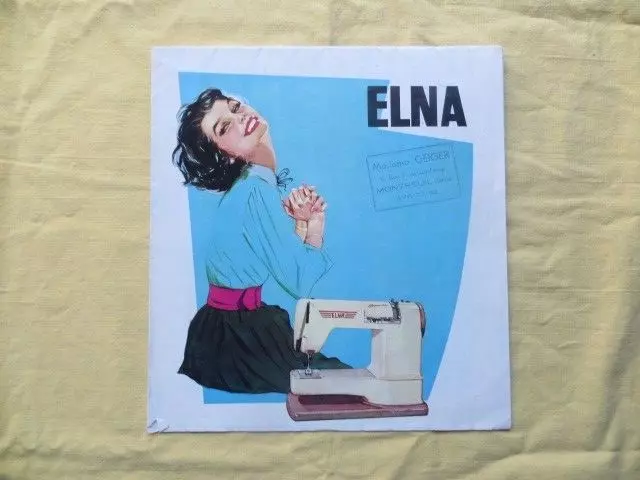 Machine à coudre ELNA - dépliant publicitaire