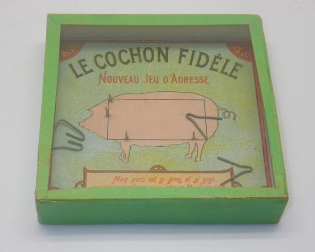 🐷 Jeu Ancien "Le Cochon Fidèle" - JJF Paris - Jeu De Société En Carton - Très Bon État
