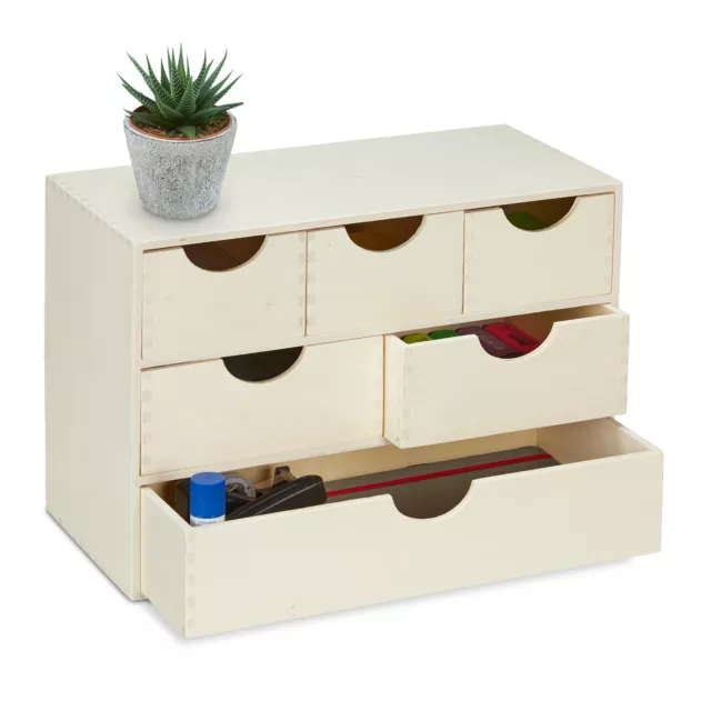 Boîte à tiroirs en bois, mini commode à tiroirs, meuble à tiroirs petit organise