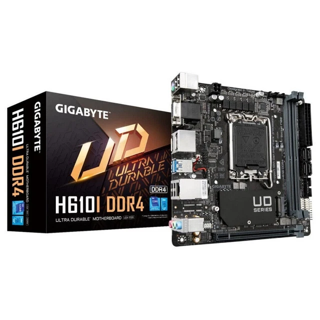 GIGABYTE H610I INTEL LGA1700 DDR4 MiniiTX Motherboard 12th Gen Intel £