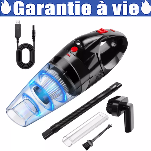 Aspirateur à main sans fil 380W Petit Mini Portable Voiture Auto Maison Sans Fil