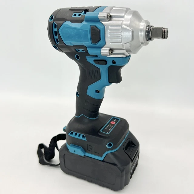 588 Nm Cordless Impact Wrench For Makita Brushless 1/2'' 18V Li-ion Driver Blue