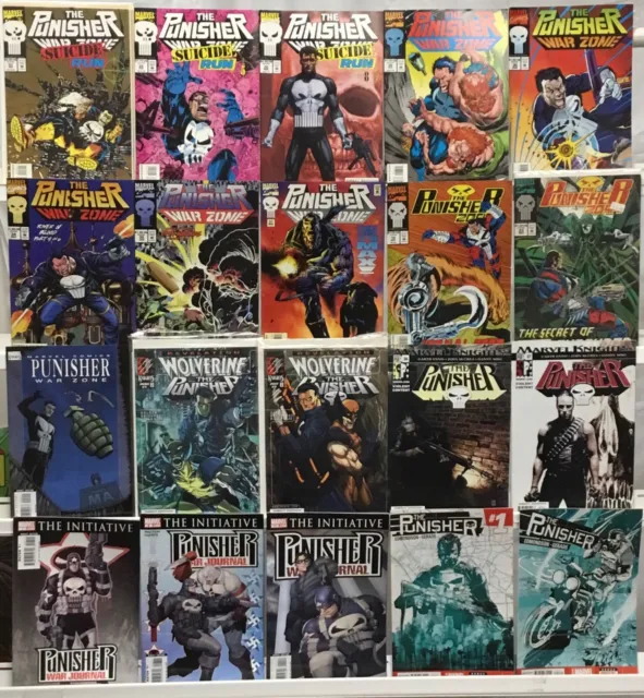 Marvel Comics Punisher Comic Book Lot of 20 Issues