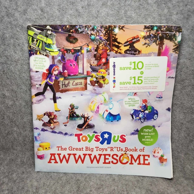 TOYS R US Christmas Big Book Catalogue 2016 20.00 PicClick