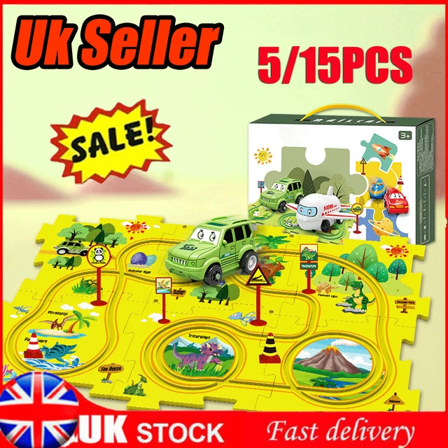 DIY Car Track Puzzle Play Set Preschool Educational Montessori Toy 2023 PA