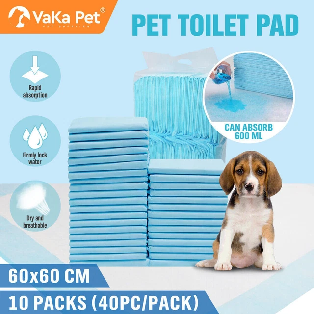 VaKa Pet Training Pad 400/200 Puppy Dog Toilet Pee Absorbent 60x60cm Puppy Pads