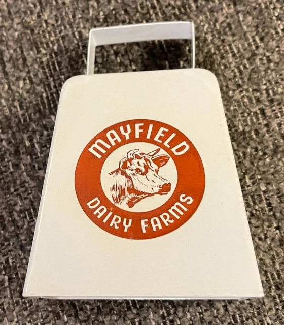 Vintage MAYFIELD Dairy Farms Advertising Cow Bell