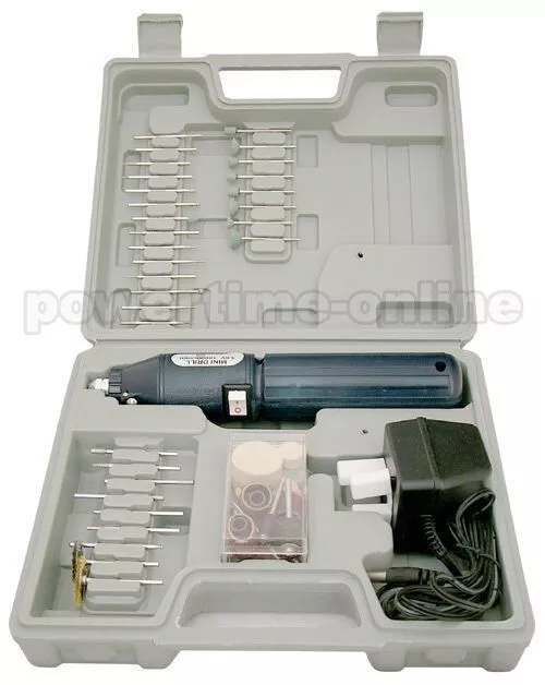 100Pc Cordless Mini Rotary Hobby Drill Tool + Case