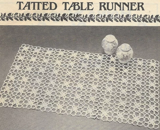 INSTRUCCIONES DE PATRÓN DE TATUAJE VINTAGE, corredor de mesa tatuado