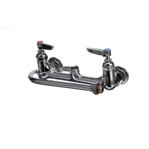 T&S Brass Faucet, Wall Mount, 8 Centers, Eternas, Swivel Go B-0331 - Free